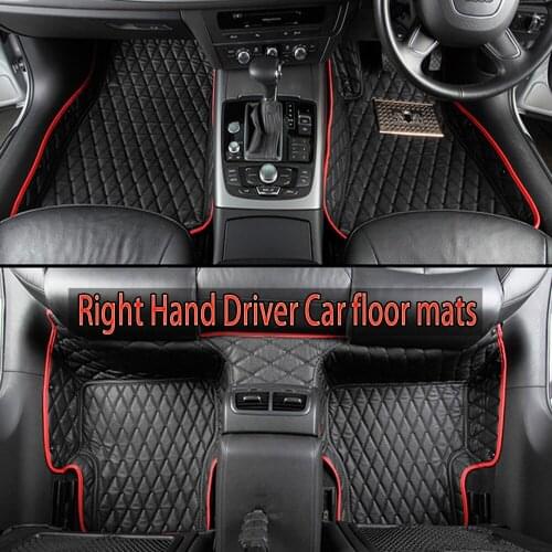 "Right hand drive / RHD / UK Car floor mats for BMW 3 series E46 E90 E91 E92 E93 F30 F31 F34 GT 5D car styling carpet floor line