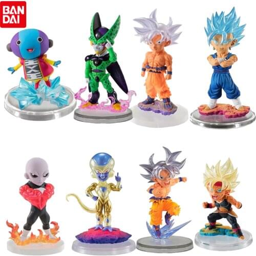 Original Bandai Dragon Ball Z Anime Figures Broly Frieza Burdock Cell Jiren Gogeta Vegeta Zeno Son Goku Toys for Children PVC