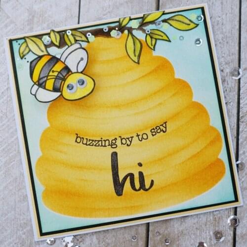 Bee Hive Mask Set Draw Stencil For DIY Scrapbooking Decorative Embossing DIY Paper Cards Craft Plastic Templates Drawing Sheets