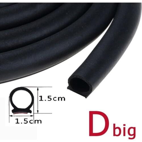 Rubber Noise Insulation Anti-Dust Soundproof Car Seal strong 3M adhensive muiple type 2 Meters auto Door Seal Strip for