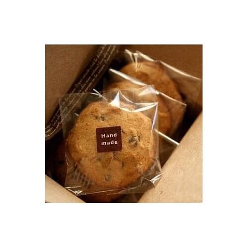 200pcs Whole Clear 7x7cm Self Adhesive Seal Cellophane Cookie Bag for Bakery Gift Candy Chocolate Packaging