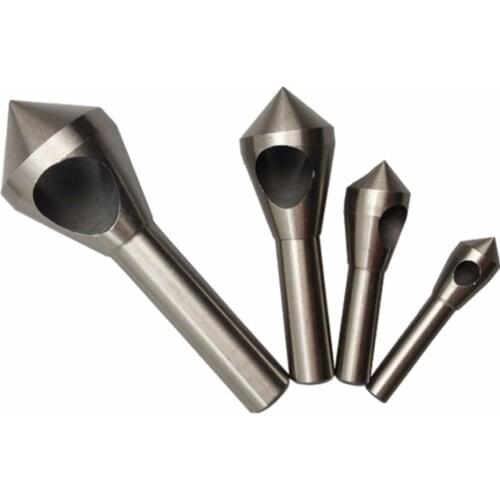 4pcs/Set Countersink Deburring Drill Titanium Taper Hole Cutter Steel/Aluminum Countersunk Head Chamfering Tools