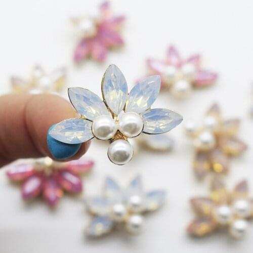 Home Supplies 10 pcs/set Beautiful Pearl Flower Button Sewing Decorative Handmade Jewelry Design Buckle Clothing decoration