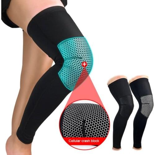 1PCS Sport Safety Football Volleyball Basketball Knee Pads Tape Elbow Tactical Knee Pads Calf Support Cellular Knees Protect