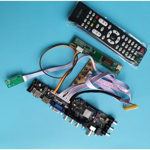 For LTN154X3 L 1280X800 Screen panel Controller Board kit DVB-C Digital Signal LCD LED TV DIY DVB-T VGA AV USB RF HDMI