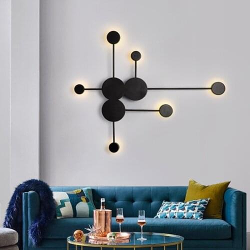 Art Creative brief LED wall lamp indoor lighting for Bedroom Living room bedside aisle corridor Home Decoration product Lamp