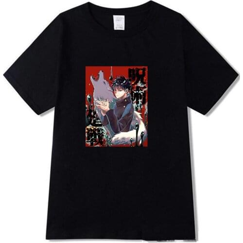 Jujutsu Kaisen Print T Shirt Women Short Sleeve Summer Fushiguro Megumi Tops Tee T-shirt