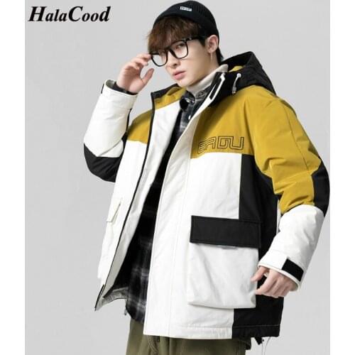 HALACOOD New Fashion Brand Thicken Mens Down Jacket With Warm Parka -10 degrees Men Casual Waterproof Down Winter Coat Size 3XL