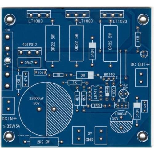 LT1083 LT1084 LM338 Parallel Stabilized Power Supply Board, Linear Stabilized Power Supply Board