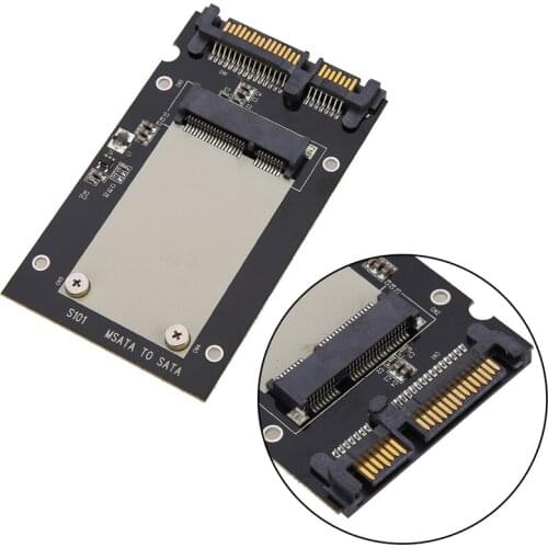 MSATA SSD to 2.5" SATA Drive Convertor Adapter Card plug and play 50mm x 30mm For Windows2000/XP/7/8/10 for Vista Linux Mac