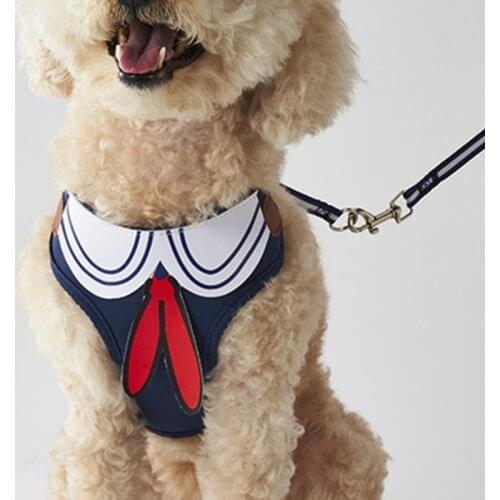 Pet Dog Cat Chest Strap Adjustable Soft Breathable Dog Harness Vest Nylon Mesh Vest Harness Outdoor Walking Cat Lead