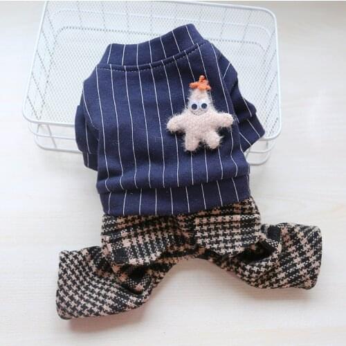 Pet Outfit Winter Dog Clothes Jumpsuit Poodle Bichon Pomeranian Schnauzer Yorkshire Clothing Puppy Apparel ropa perro Dog Coat