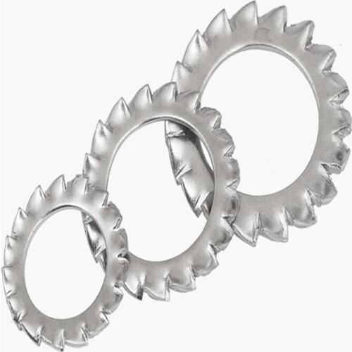 Stainless steel serrated locking washer Anti-loose Stop washer M3/4/5/6/8/24