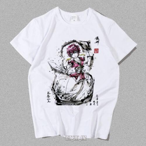 New Akatsuki no Yona Cosplay t-shirt Anime Yona of the Dawn Ayuna Princess PrInk painting Men t shirt Summer Cotton Tees Tops