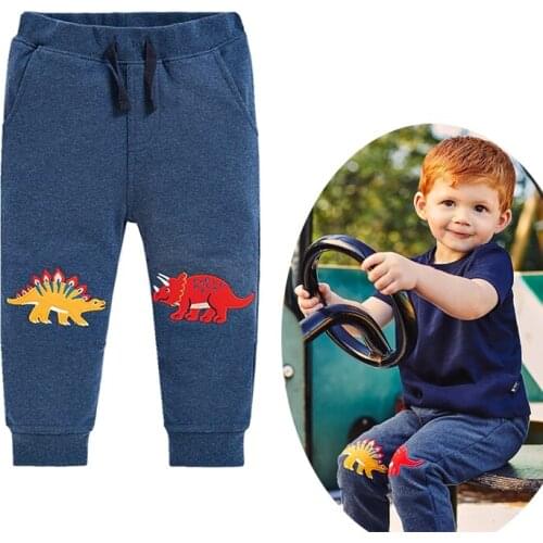 Boys Clothing Casual Sport Pants Cotton Children Animal Clothing Cartoon Dinosaurs Outfit Toddler Kids Pants