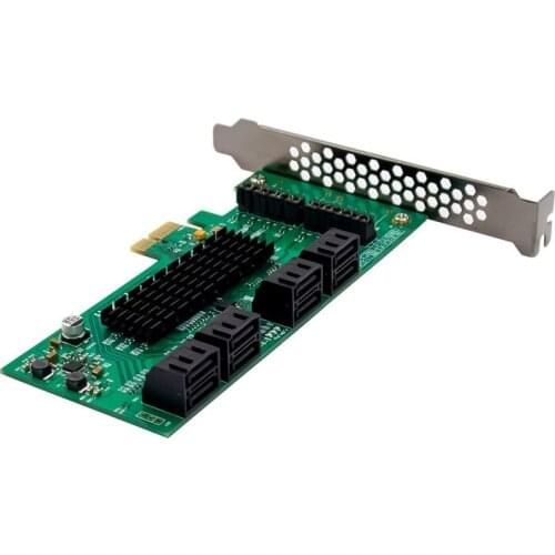 PCI-E X1 SATA Gen 3 6G expansion card 8 port SATA3.0 desktop computer disk array card