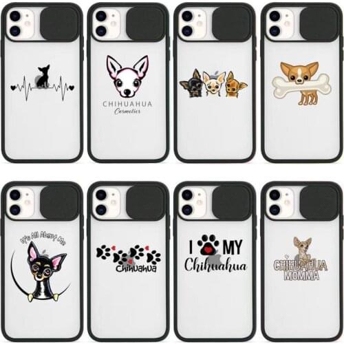 Chihuahua cartoon cute dog Phone Case Transparent for iPhone 7 8 11 12 se 2020 mini pro X XS XR MAX Plus