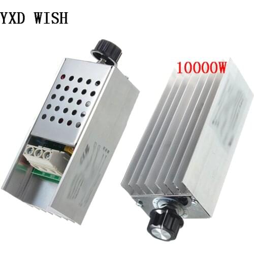 10000W 25A Speed Controller High Power SCR Voltage Regulator Dimmer Switch Speed Temperature Control Thermostat AC 110V 220V