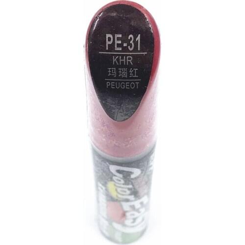 Car scratch repair pen, auto paint pen white color PE-31 for Peugeot 207 307 301 308 2008 408 ,car painting pen