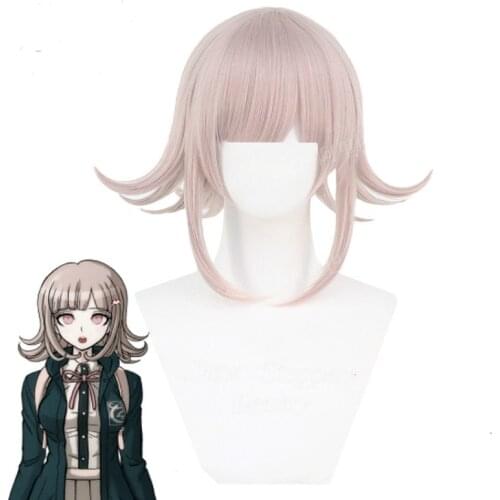 Super DanganRonpa Chiaki Nanami Cosplay Wig Set Costume Adult Woman Halloween Anime Wigs Set Hair
