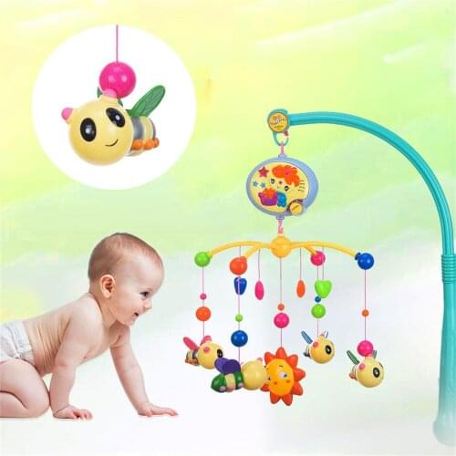 Infant Bed Decoration Toy Hanging Rotating Bell With Melodies Dual Purpose Diy Baby Bed Bell Hanging Toys Kid Room Decor Toy