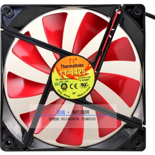 NEW TT-1425 A1425L12S 14CM 14025 12V 0.30A ATX cooling fan