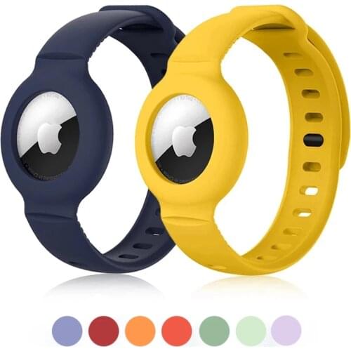 High quality Silicone Case Band For Apple Airtags Protective cover Locator Tracker Anti-lost Device Protect Sleeve Bracelet