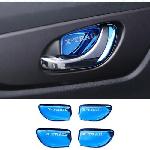 Stainless Steel Car Inner Door Handle Bowl Protector Cover Trim Sticker For Nissan Qashqai J11 X-trail X trai T32 2014-2018 2019