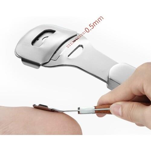 1pc Stainless Steel Callous Knife Feet Dead Hard Skin Cutter Remover Foot Care Scraping Cuticle Knife Shaver Pedicure Tool