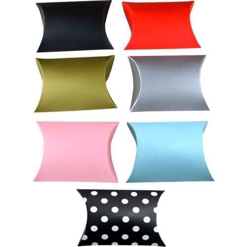 10pcs/lot Colorful Pattern Pillow Candy Box Wedding Party Supplies Baby Shown Favors Gift Box Bag 7 design supply