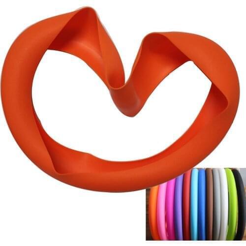 2pcs Leather Texture Car Auto Silicone Steering Wheel Glove Cover Soft Multi Color Universal Skin Soft Silicon