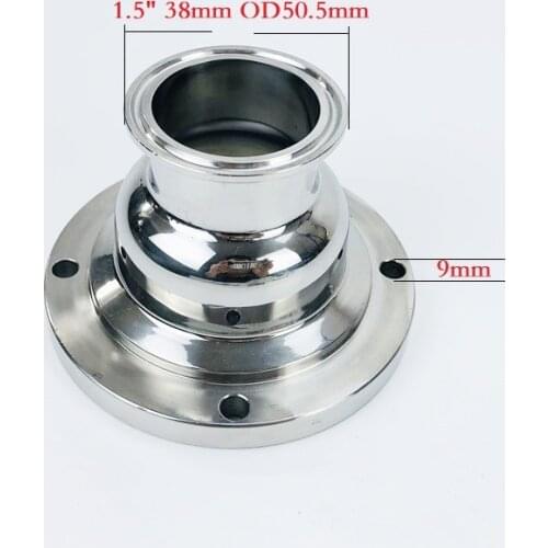 3"OD91mm * 1.5"OD50.5 Tri-clamp Reducer Flange For 3"Distillation Glass Column,Stainless Steel 304