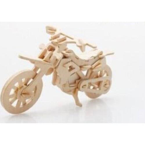 3D Wooden Puzzle-Motorcycle