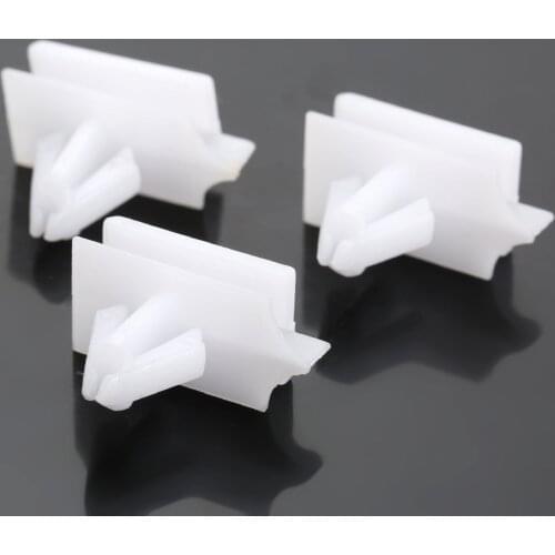 50Pcs White Rocker Moulding Nylon Clip Retainer Fastener 10323057 Car Door Trim Clips Plasctic Rivets For G M Pontiac