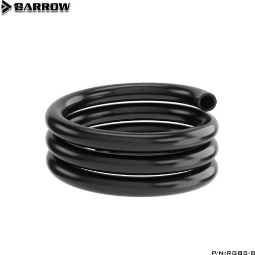 BARROW ID 9.5mm+ OD12.7mm ID10mm+OD16mm ID13mm+OD19mm Soft Tube PU Hose Black Transparent 1 Meter/pcs Tube DIY water cooling