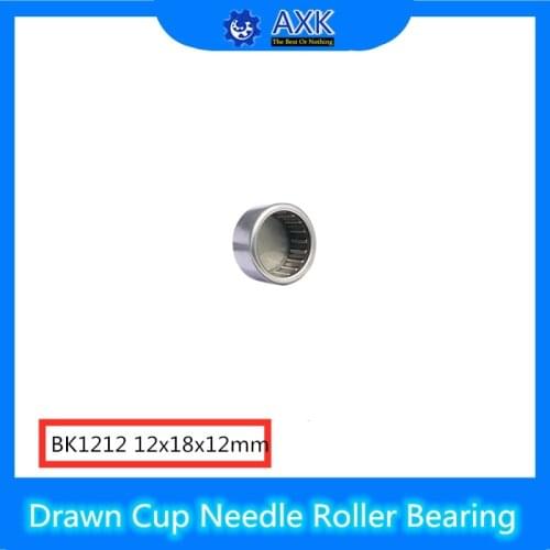 BK1212 Needle Bearings 12*18*12 mm ( 10 Pcs ) Drawn Cup Needle Roller Bearing BK121812 Caged Closed ONE End 65941/12