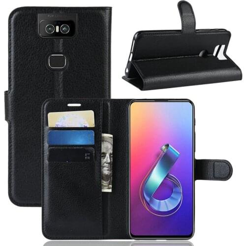 Wallet Phone Case for Asus Zenfone 6 ZS630KL I01WD Zenfone 6z Zenfone 6 2019 Flip Leather Cover Case Capa Etui Coque Fundas