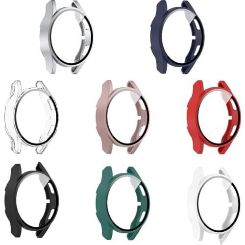 Case+Tempered Glass Film for Samsung Galaxy Watch 4 44mm/40 All-around Anti-fall Screen Protector Cover Classic 46mm