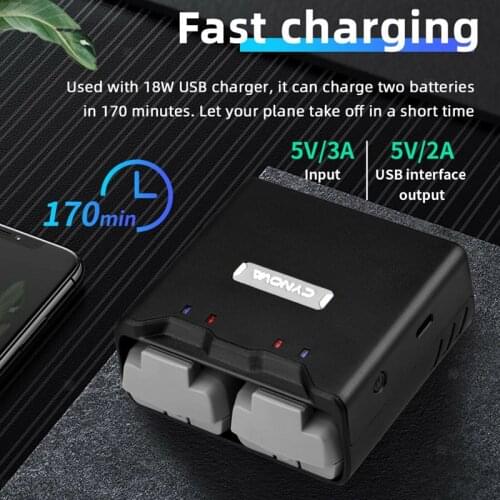 For DJI Mavic Mini/Mini 2 Drone Accessories CYNOVA Two-Way Universal Charger Hub Battery Charging Butler
