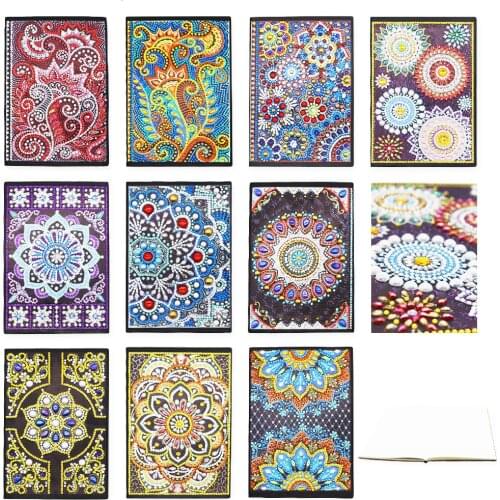EverShine 5D Diamond Painting Notebook Mandala DIY Special Shape Bead Embroidery Kits Cross Stitch Diamond Art Gift