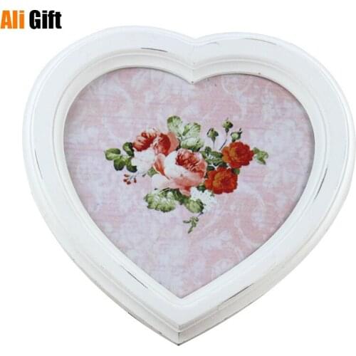 6INCH Love Shape Photo Picture Frame for Children Baby Photos on Table Home Decoration