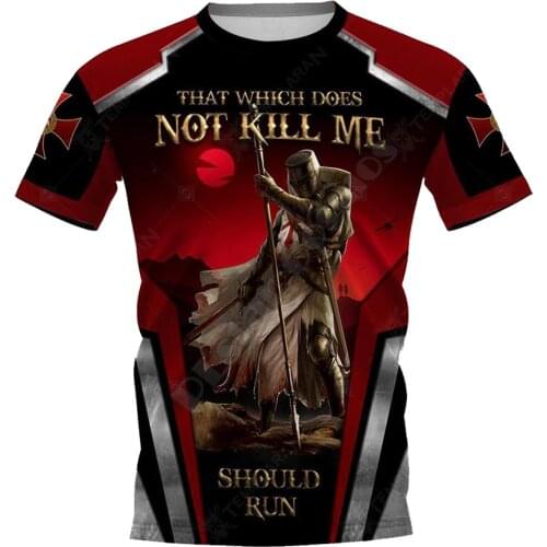 Knight Templar Warrior 3D Printed t shirts women for men Summer Casual Tees Short Sleeve T-shirts Short Sleeve Drop Shipping 04