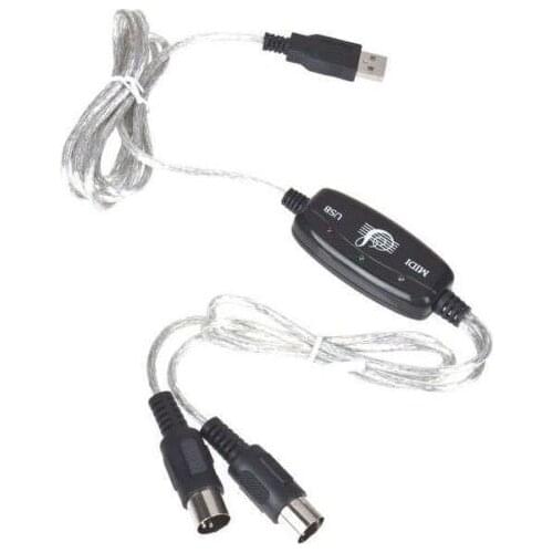 USB to MIDI Keyboard Interface Converter Cable Adapter