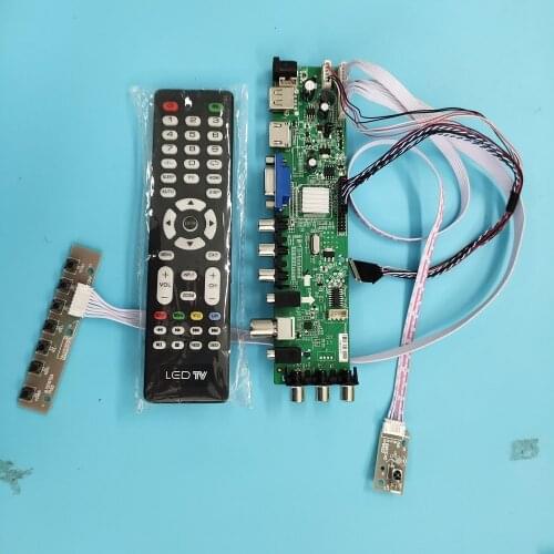 Kit For N156BGE-L31/N156BGE-L41 HDMI VGA AV LED remote DVB-T DVB-T2 TV 1366X768 Signal controller board digital 15.6" 40pin USB