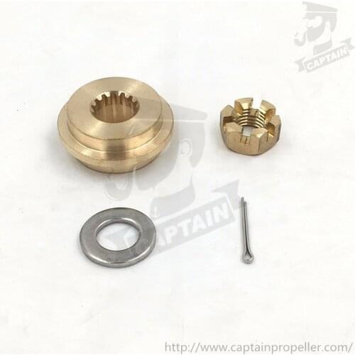 Captain Propeller Hardware Kits Fit Tohatsu Outboard 9.9HP 12HP 15HP 18HP 20HP Thrust Washer/Spacer/Washer/Nut/Cotter Pin