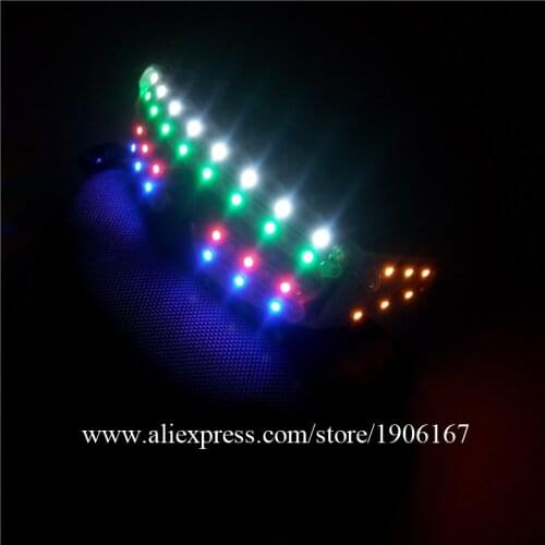 Colorful led luminous party glasses light up halloween christmas stage dance wear growing led event mask