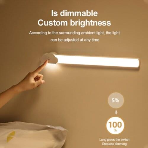 Creative LED Desk Lamp Hanging Magnetic Table Lamp USB Chargeable Stepless Dimming Cabinet Light Night Light For Closet Wardrobe