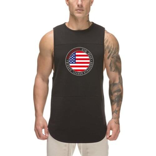 Gym Stringer Clothing Bodybuilding Vest Muscle Sleeveless Sportswear Undershirt Mens Tank Top Workout Mesh Fitness Singlets