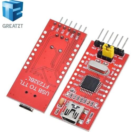 GREATZT FT232BL FTDI USB 3.3V 5.5V to TTL Serial Adapter Module USB Mini Port USB to TTL module FT232RL improvement