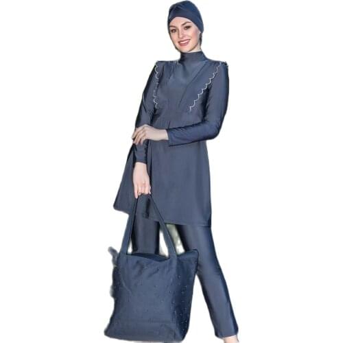 Muslim Swimwear Islamic Full Cover Modesty Plus Size Summer Beach Swim Wear Arab Women Beachwear Burkini купальник женский